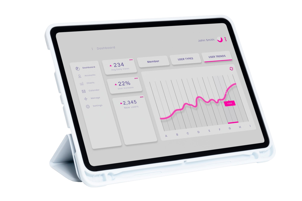 digital tablet screen smart tech