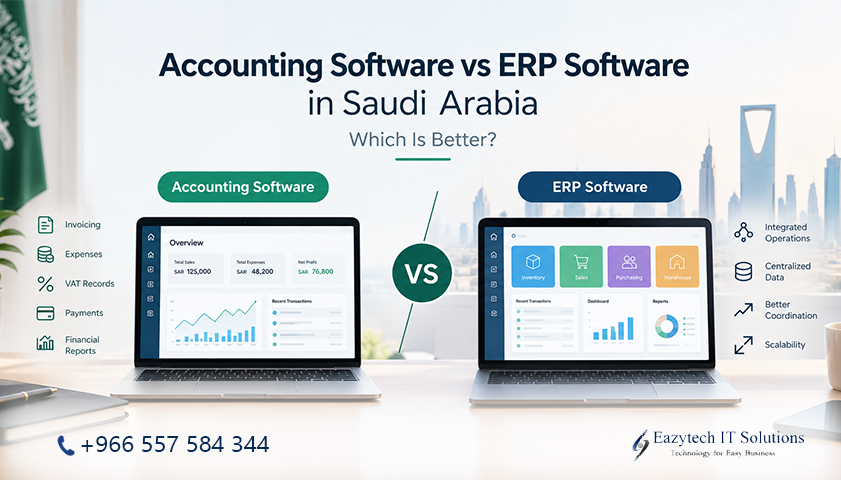 Accounting Software vs ERP Software in Saudi Arabia: Which Is Better? ERP Software in Riyadh